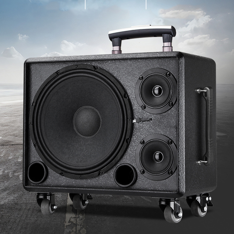 Audio Music Songs - Outdoor Drawbar Speakers Portable LoudSpeaker Blueteeth