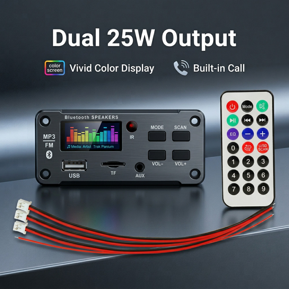 Audio Music Volume - 50W Amplifier Bluetooth MP3 WMA WAV