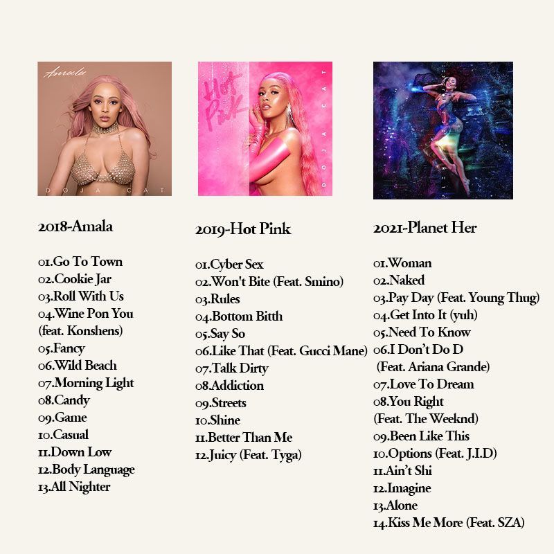 Doja Cat 6CD Music Album Colle - đánh giá và giá Audio Music Car