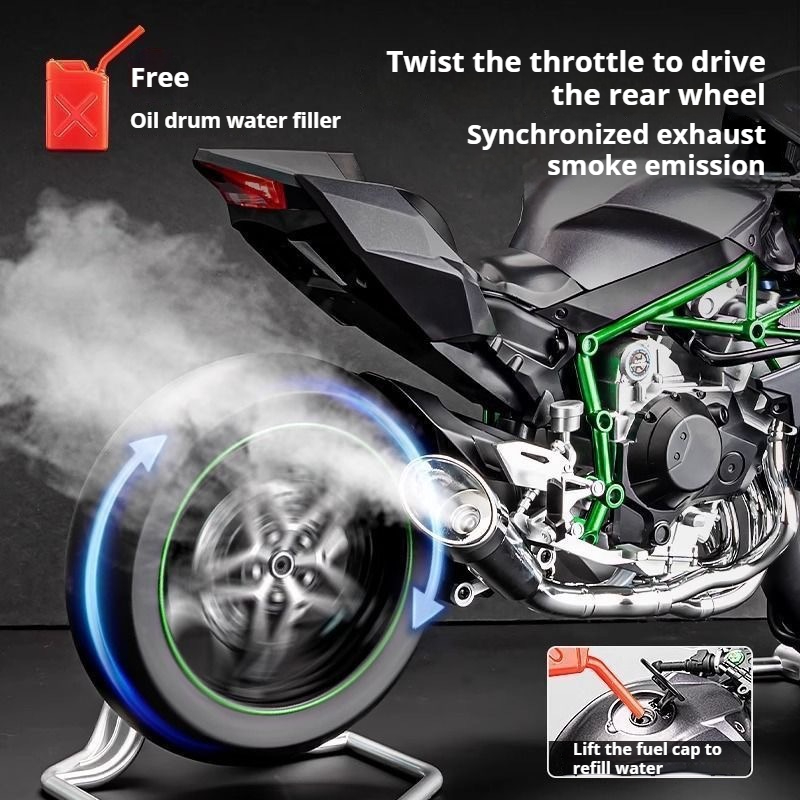 1:6 for Kawasaki H2R Ninja Wit - đánh giá và giá Audio Music Car