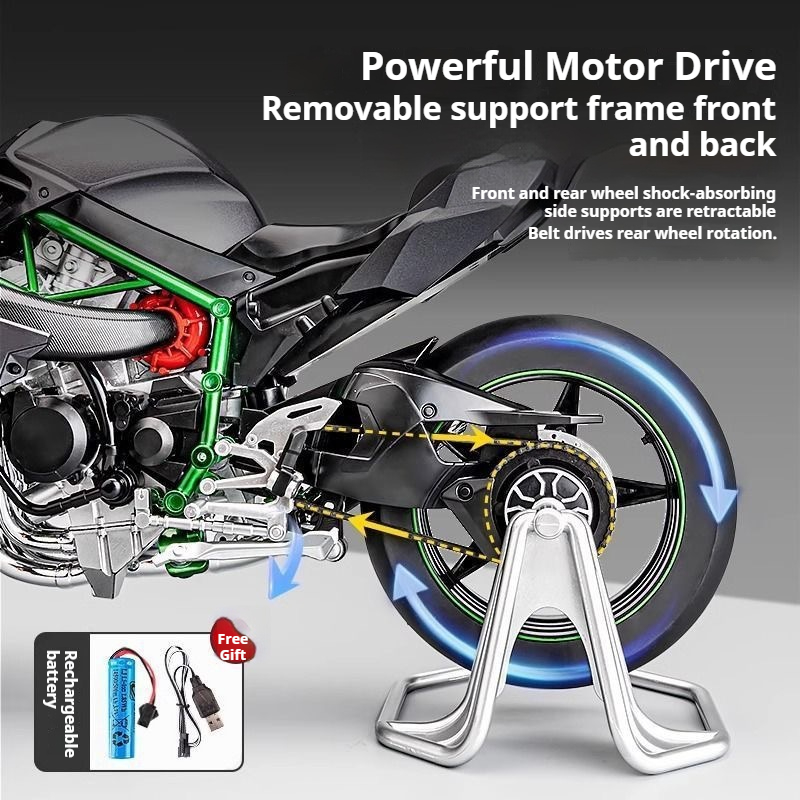 1:6 for Kawasaki H2R Ninja Wit - đánh giá và giá Audio Music Car
