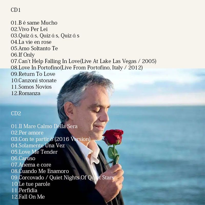 Andrea Bocelli My Love Songs C - đánh giá và giá Audio Music Songs