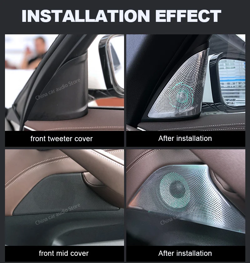 LED Car Speaker Tweeter Cover  - đánh giá và giá Audio Music Car
