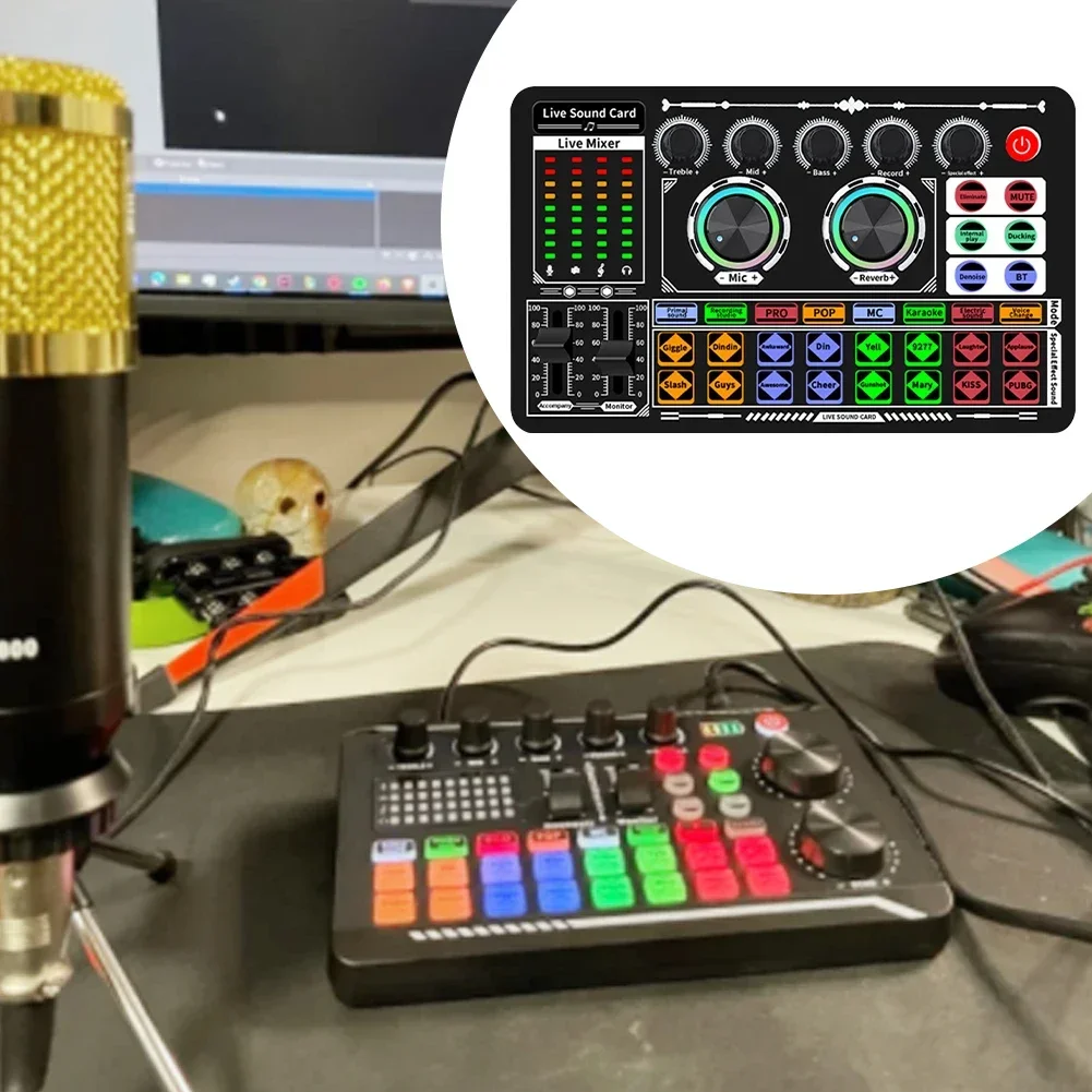 USB Audio Mixer Live Sound Car - đánh giá và giá Audio Music Voice Changer