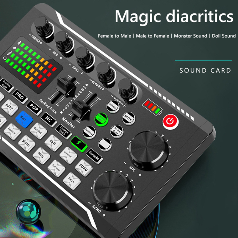F998 Live Sound Card Audio DJ  - đánh giá và giá Audio Music Voice Changer