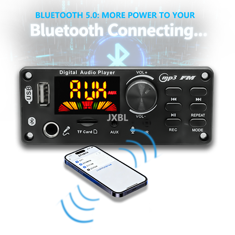 80W Bluetooth 5.0 MP3 Decoder  - đánh giá và giá Audio Music Car