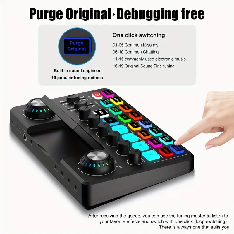 Audio Mixer, Live Sound Card w - đánh giá và giá Audio Music Voice Changer