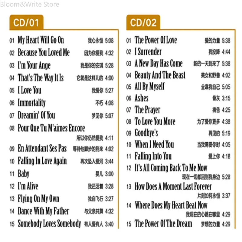 Classic Celine  Love Song Coll - đánh giá và giá Audio Music Songs