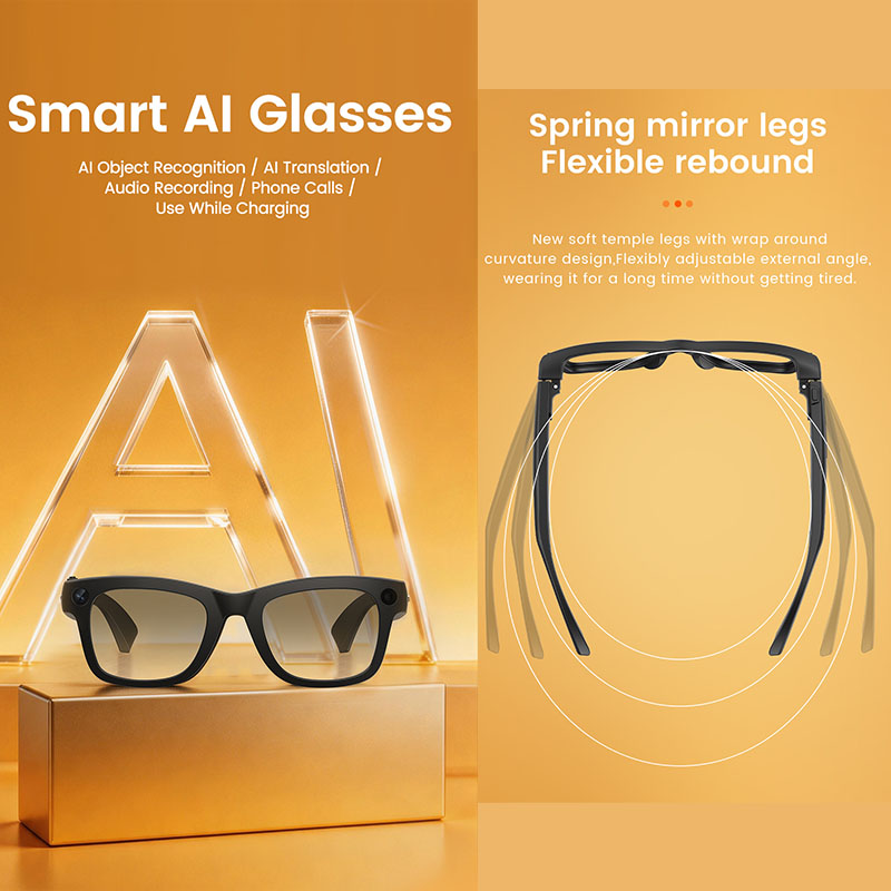 AI Smart Glasses 800W Camera A - đánh giá và giá Audio Music To Video Ai